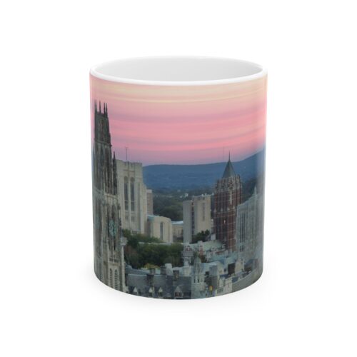Yale Campus Sunrise Mug- Perfect Gift for people that love New Haven and Coffee