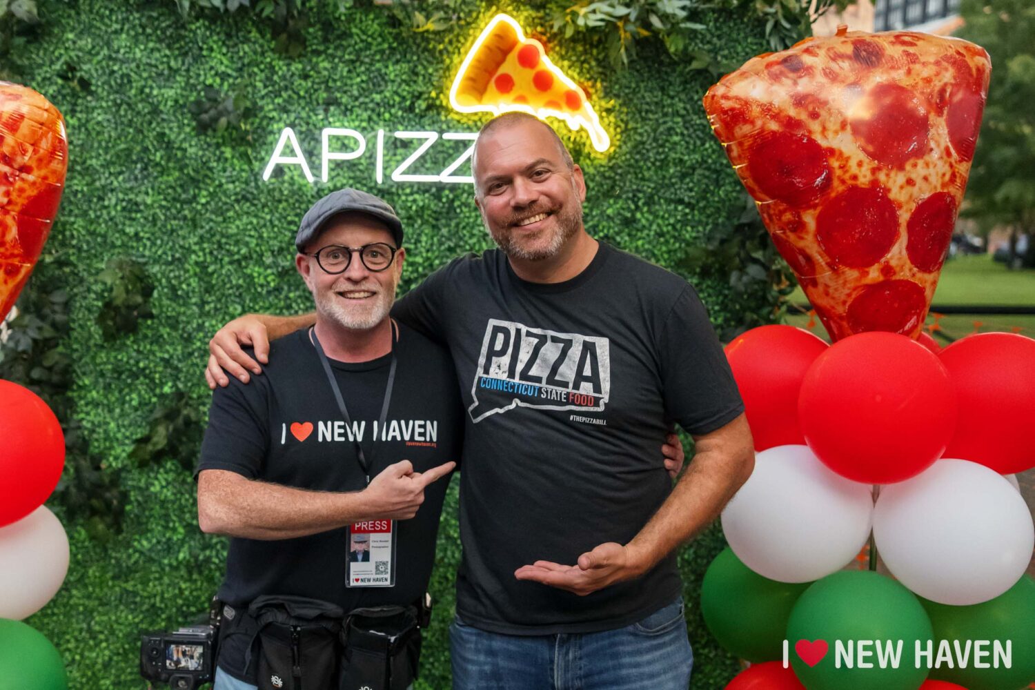 Chris Randall and Colin Caplan at the New Haven Apizza Feast